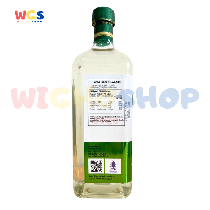 Dehealth Supplies Fineco Extra Virgin Coconut Oil 1000ml – Cold Pressed Pure Coconut Oil