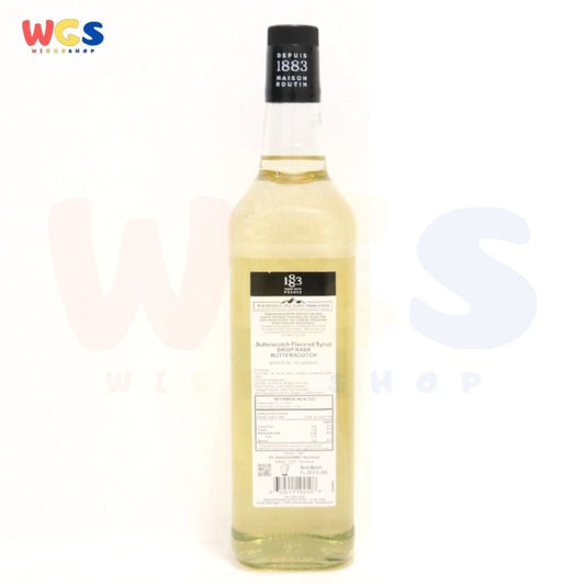 1883 Maison Routin France Syrup Butterscoth Flavored 1 ltr - 33.8 fl oz
