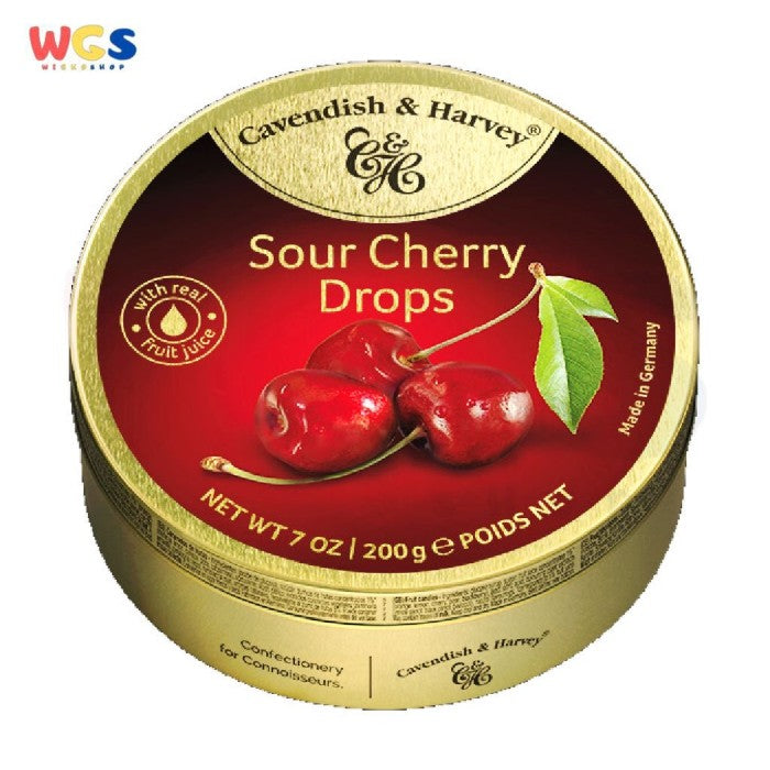Cavendish & Harvey Sour Cherry Drops Candy 200 gr