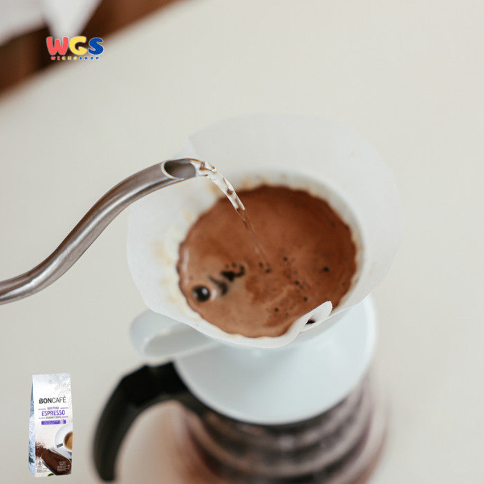 BONCAFE Espresso 100% Pure Gourmet Arabica Ground Coffee 200g - Kopi Bubuk