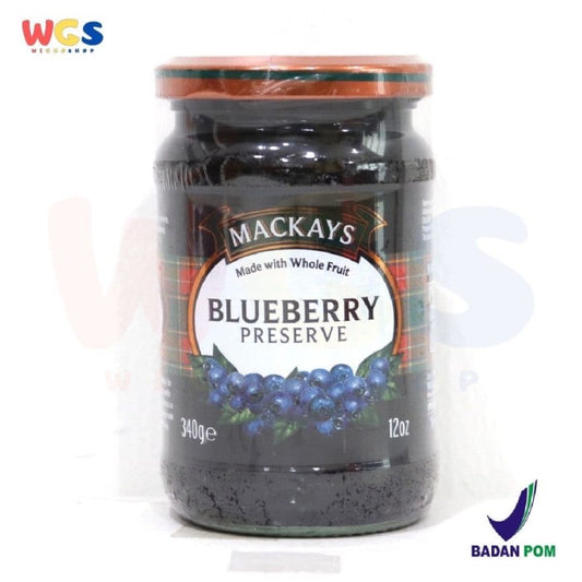 Selai Mackays Blueberry Preserve Jam 340 gr - Selai Bluberry