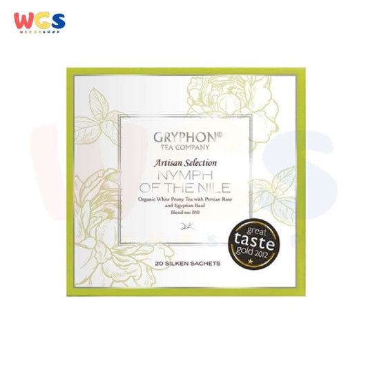 Gryphon Nymph of The Nile White Tea Artisan Selection 3gr Per Sachet – Teh Putih Rose Basil Premium