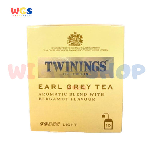 Twinings of London Earl Grey Tea Bag 20g (10 x 2g) - Enjoy the Aromatic Sensation of Bergamot Black Tea