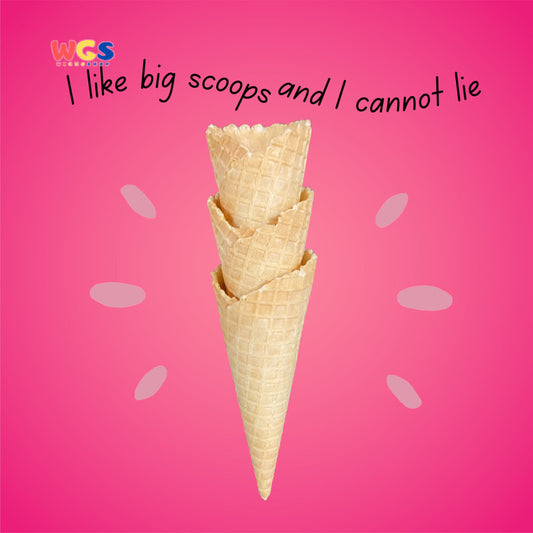 BODUO Ice Cream Crispy Waffle Sweet Cones 400 pcs x 15g - Halal - BPOM