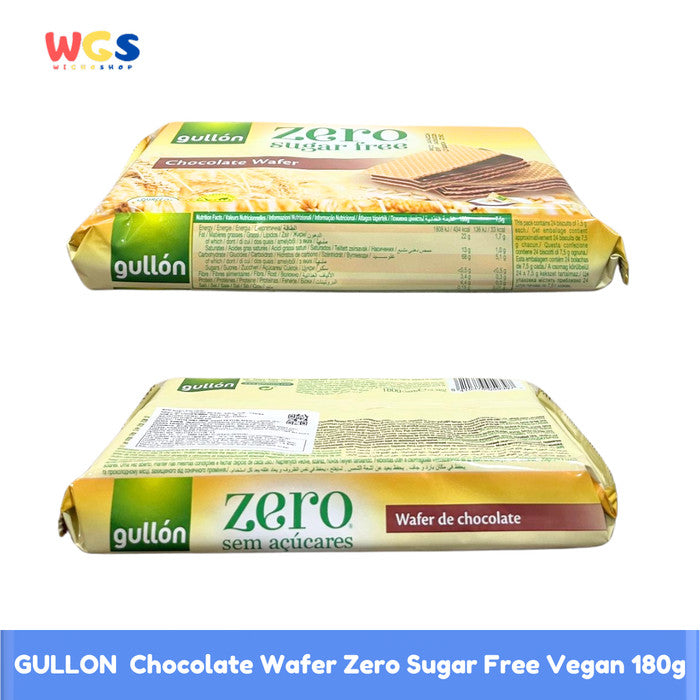 GULLON Chocolate Wafer Zero Sugar Free Vegan 180g