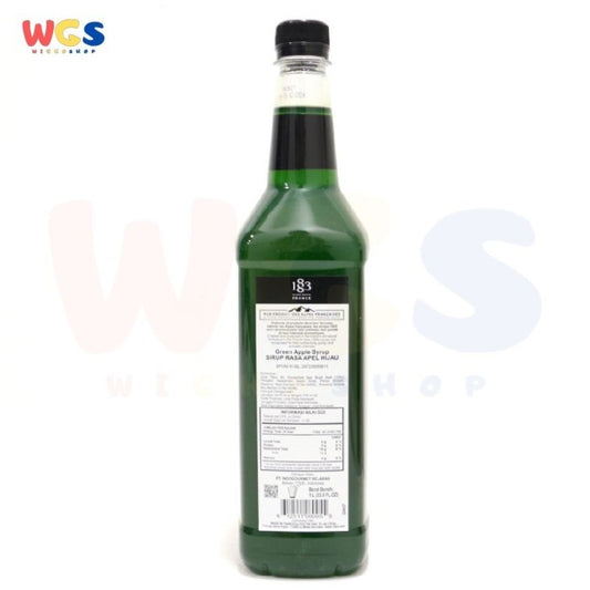 1883 Maison Routin France Syrup Green Apple Flavored 1 ltr - 33.8 fl oz