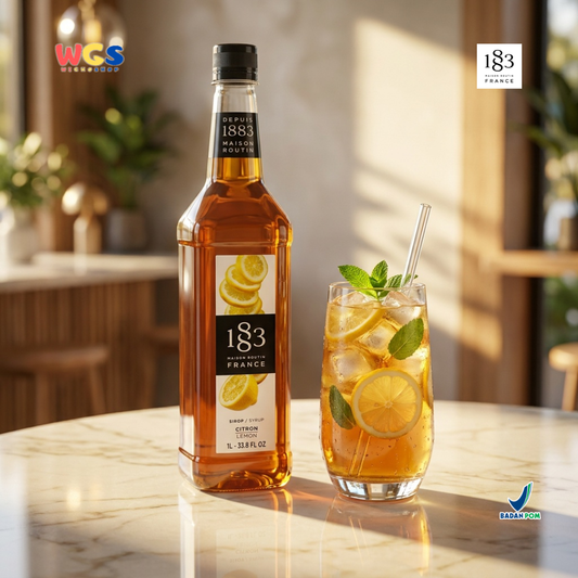 1883 Maison Routin Citron Lemon Syrup 1L - Sirup Lemon Cafe Prancis