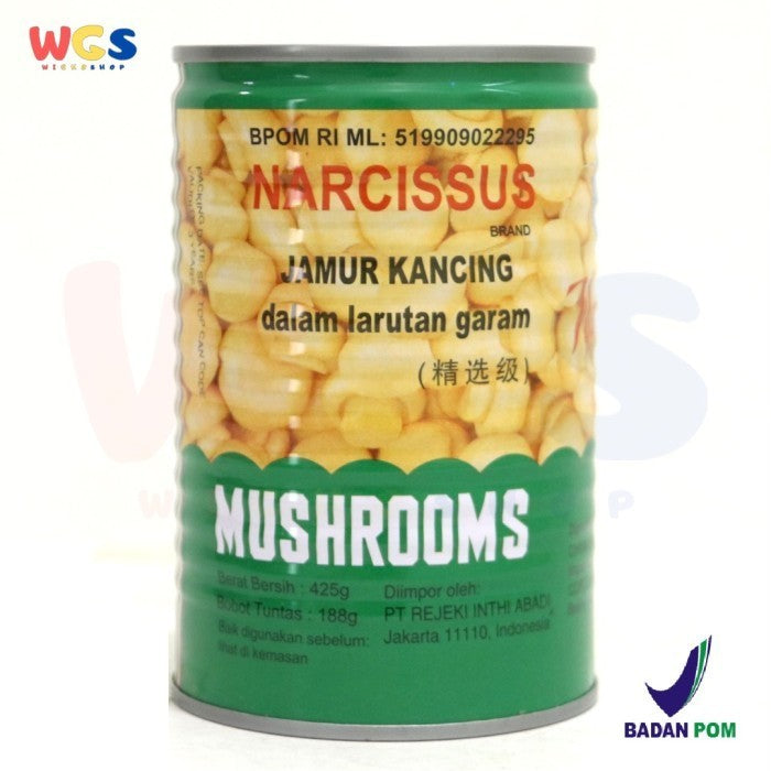 Narcissus Mushroom Champignons 425 gr - Button Mushrooms