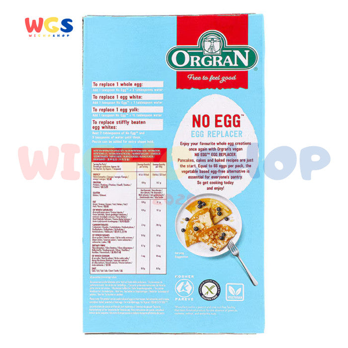 ORGRAN NO EGG Egg Replacer Mix For Baking Pancakes Desserts Cakes 200g