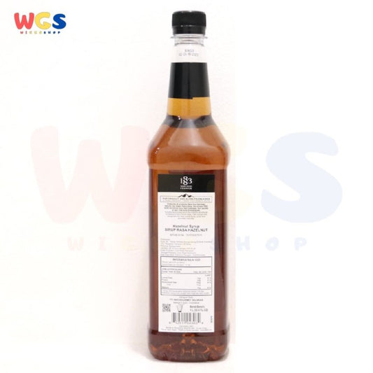 1883 Maison Routin France Syrup Hazelnut Flavored 1 ltr - 33.8 fl oz