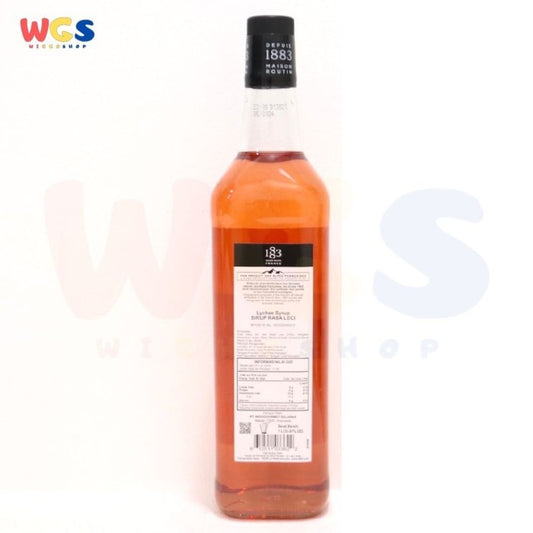 1883 Maison Routin France Syrup Lychee Flavored 1 ltr - 33.8 fl oz