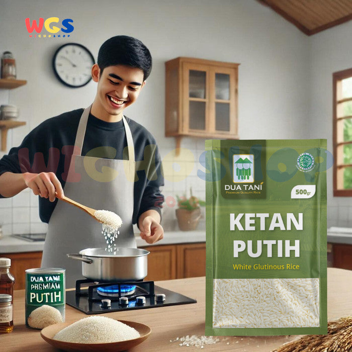 Dua Tani Premium Beras Ketan Putih Berkualitas Tinggi 500g