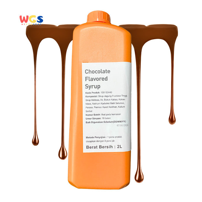 BODUO Chocolate Flavored Syrup 2L - Halal & BPOM untuk Minuman dan Dessert Kekinian