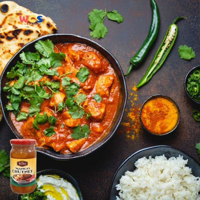 TAARA Indian Seasoning Hot Mango Chutney Sauce 250g - Spicy Mango Sauce
