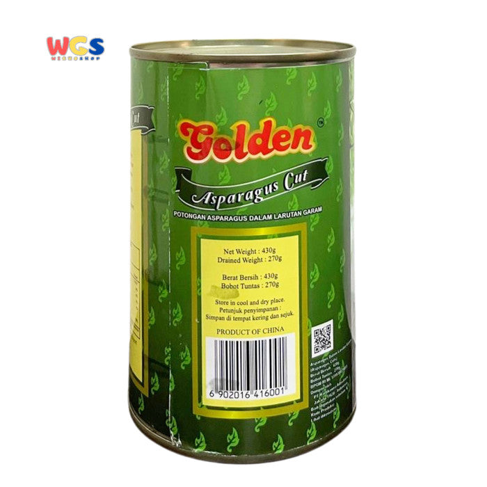 Golden Asparagus Cut in Salt Water 430g – Practical, Delicious & Ready-to-Cook Canned Asparagus Cuts