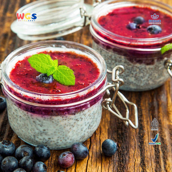 BODUO Blueberry Flavored Puree Jam 2.1L – Selai Blueberry Premium dengan Tekstur Lembut