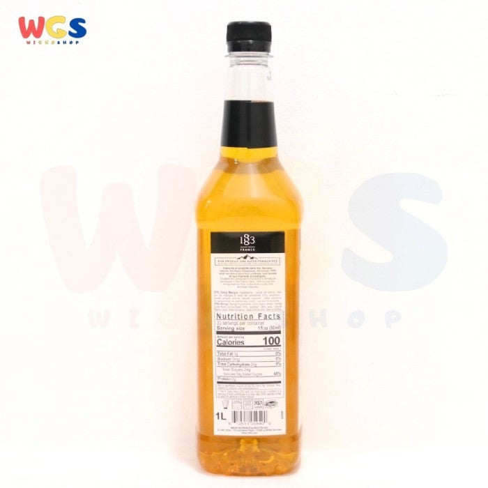 1883 Maison Routin France Syrup Mango Flavored 1 ltr - 33.8 fl oz