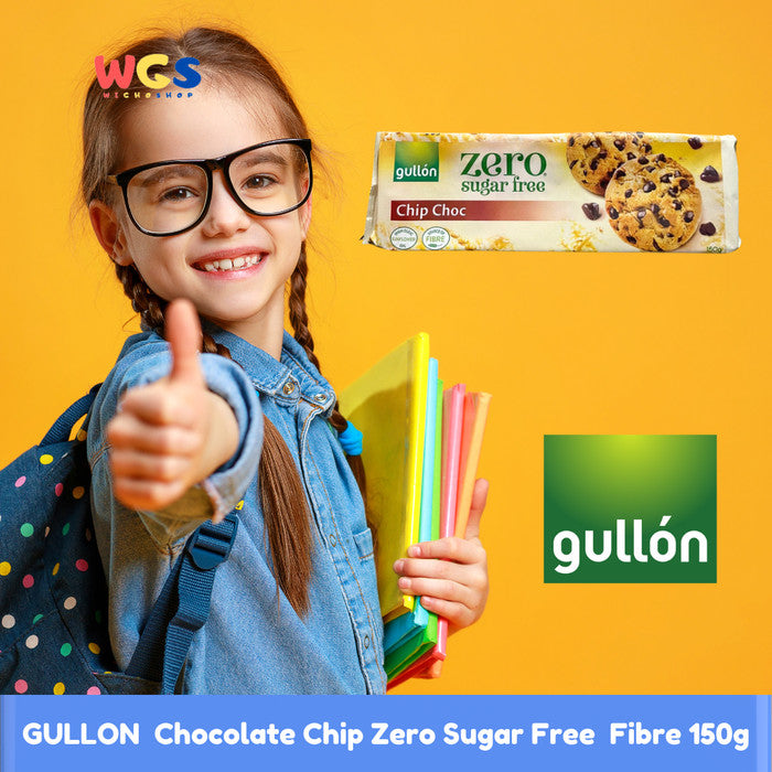 GULLON Chocolate Chip Cookies Zero Sugar Free Fibre 150g