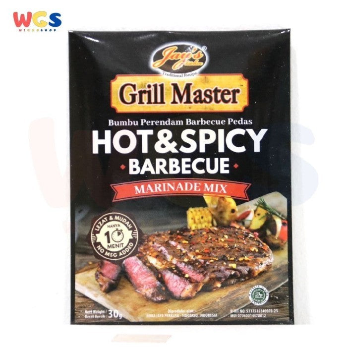 Jays Grill Master Hot & Spicy Barbecue Marinade 30g