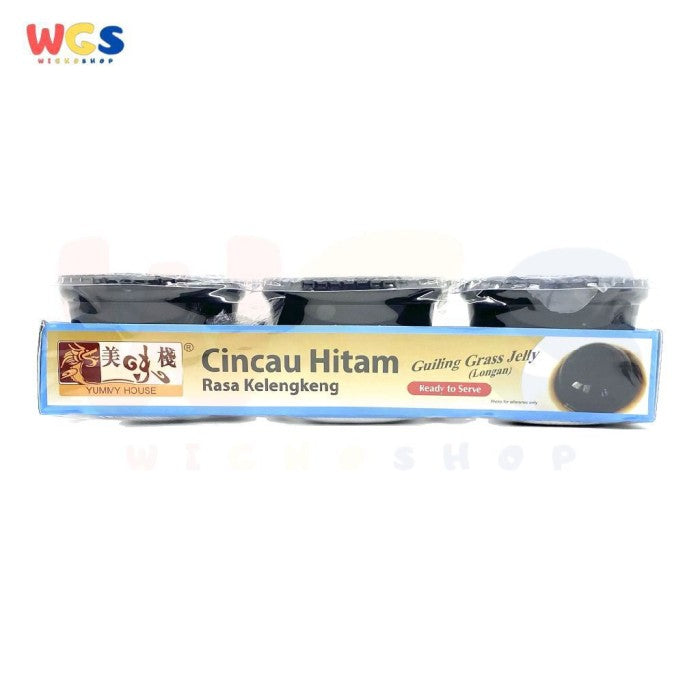 Yummy House Guiling Grass Jelly Longan Cincau Hitam Kelengkeng 3x220g