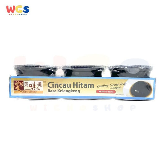 Yummy House Guiling Grass Jelly Longan Cincau Hitam Kelengkeng 3x220g