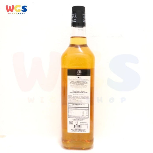 1883 Maison Routin France Syrup White Peach Flavored 1 ltr - 33.8 fl oz
