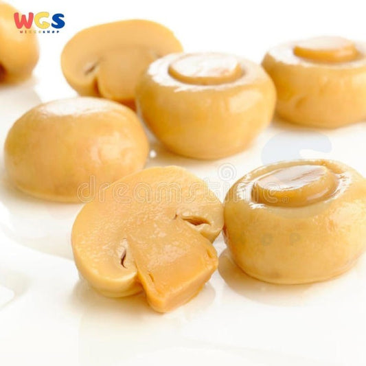 Golden Canned Mushrooms Whole in Brine 425g - Premium Canned Whole Mushrooms