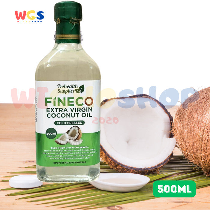 Dehealth Supplies Fineco Extra Virgin Coconut Oil Cold Pressed 500ml