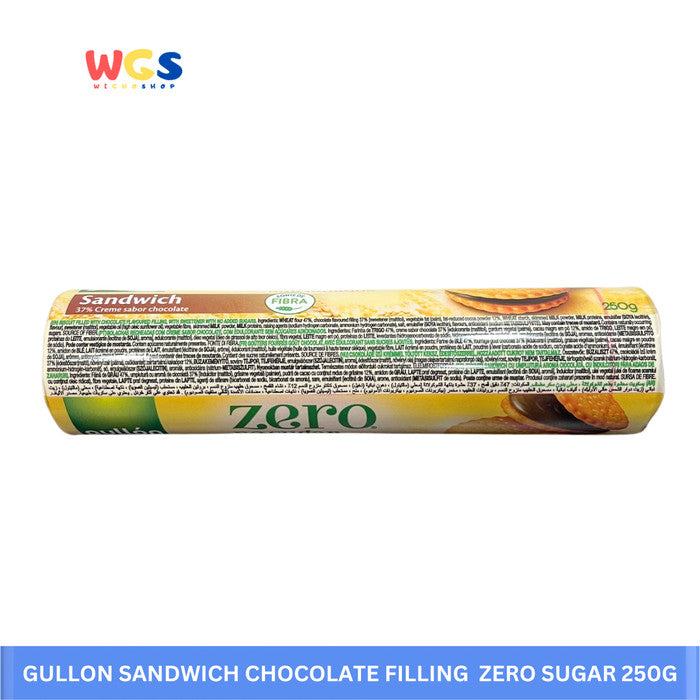 GULLON Sandwich Chocolate Filling Zero No Sugar Added 250g - Sandwich Biscuits