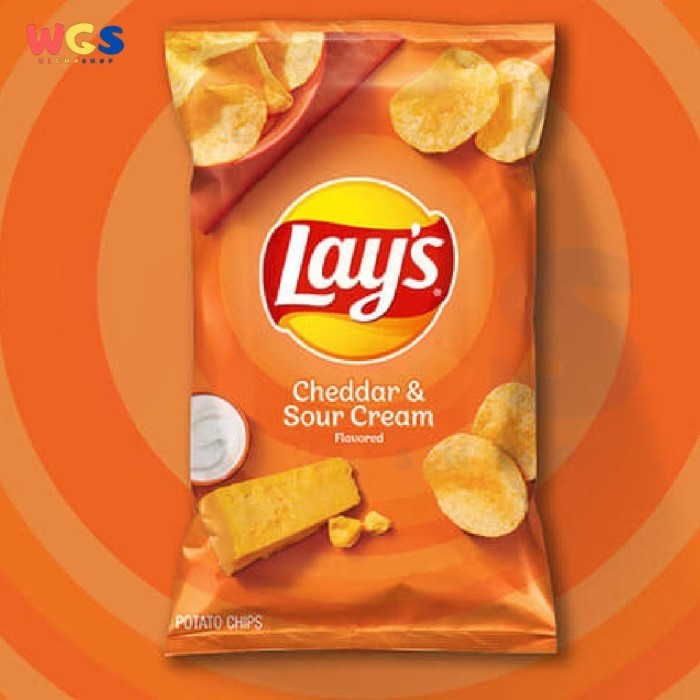 Snack LAYS Cheddar & Sour Cream Flavored Potato Chips 6.5oz 184.2g