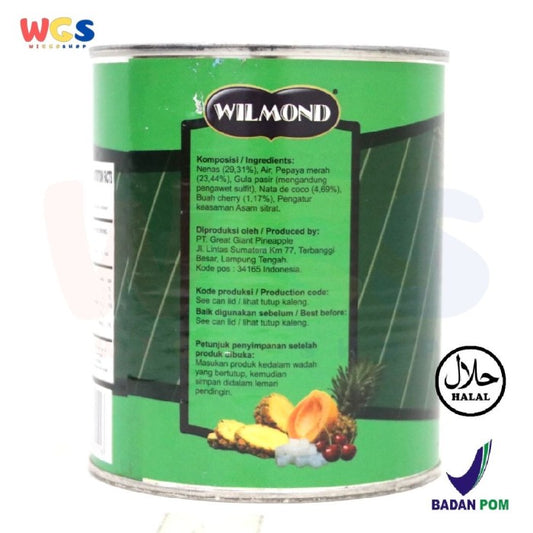 WILMOND Tropical Fruit Cocktail in Syrup Kaleng 863g – Koktail Buah Tropis dalam Sirup Ringan