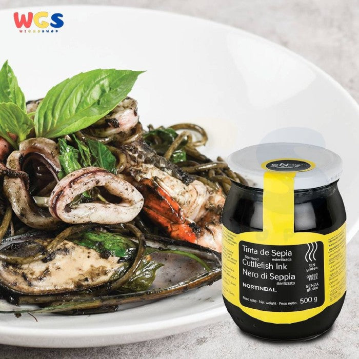 Nortindal Tinta de Sepia Cuttlefish Ink 500g – Tinta Cumi Steril Asli Spanyol untuk Paella & Pasta