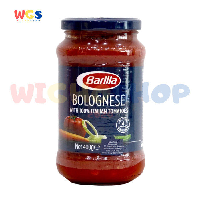 Barilla Bolognese Pasta Sauce with 100% Italian Tomatoes 400g – Ready-to-Serve Meat Pasta Sauce