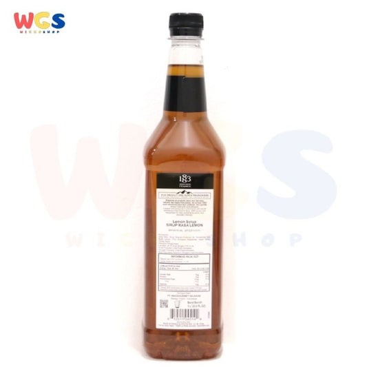 1883 Maison Routin France Syrup Citron-Lemon Flavored 1 ltr - 33.8 fl oz