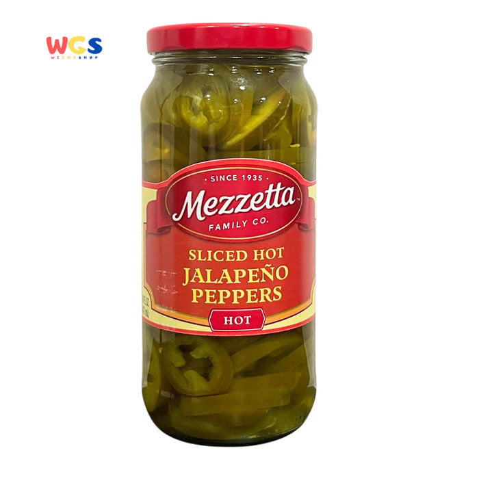Mezzetta Sliced Hot Jalapeno Peppers 473ml