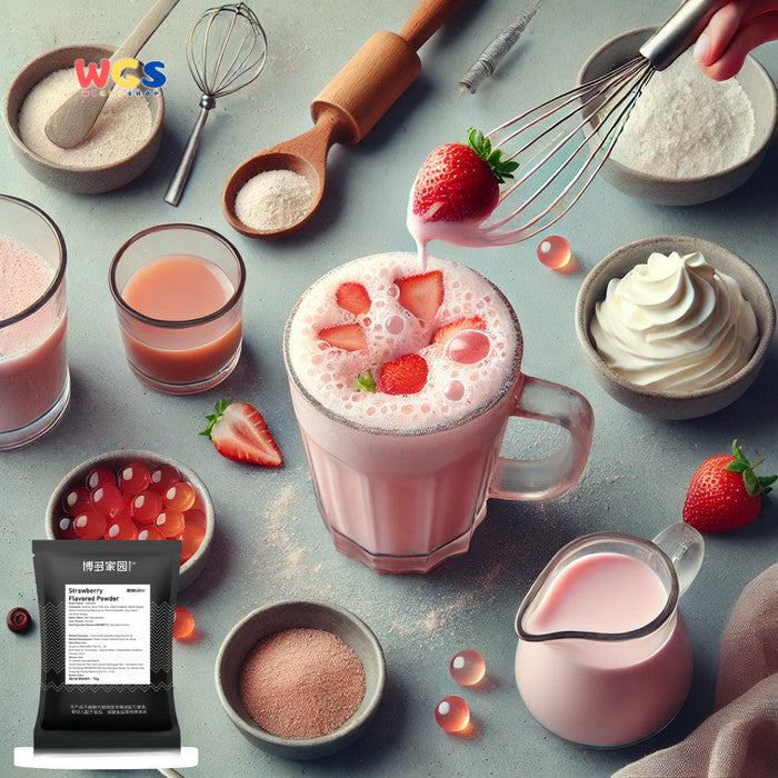 BODUO Strawberry Flavored Powder 1kg – Halal and BPOM