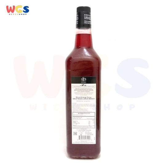 1883 Maison Routin France Syrup Blood Orange Flavored 1 ltr - 33.8 fl oz