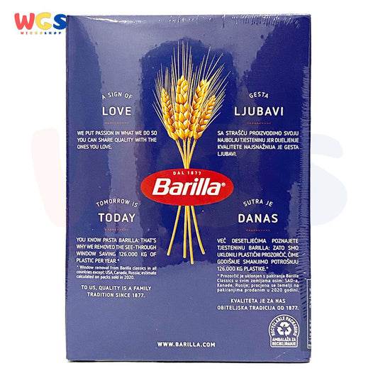 Barilla Pipe Rigate No. 91 Italian Pasta 500g – Unique Pipe Shape, Perfect for Thick & Rich Sauces