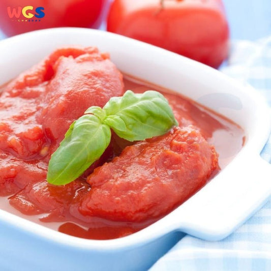 Saporito Whole Peeled Tomatoes Kaleng 400g – Tomat Utuh Kupas Berkualitas