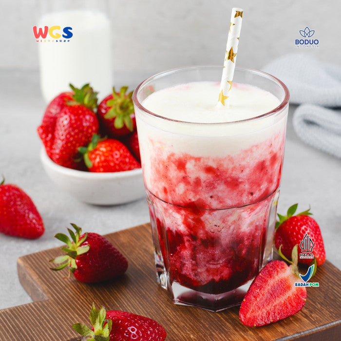 Boduo Strawberry Flavored Jam 2.1L – Puree Buah Serbaguna untuk Topping, Olesan & Minuman