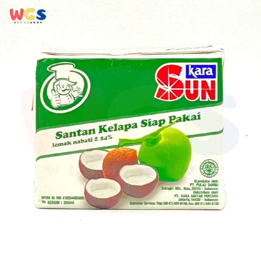 Sun Kara Santan Kelapa Coconut Milk Ready to Use 200 ml - Halal