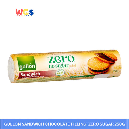 GULLON Sandwich Chocolate Filling Zero No Sugar Added 250g - Sandwich Biscuits