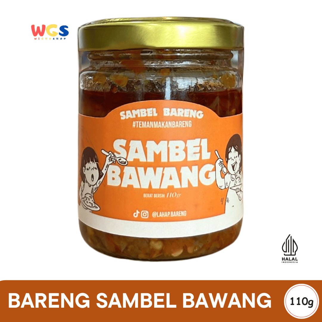 BARENG Sambal Bawang 110gr – Spicy and savory Sambal Bawang, ready to eat, perfect for eating together