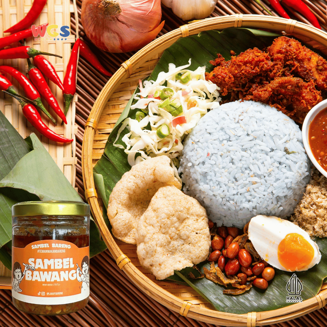 BARENG Sambal Bawang 110gr – Spicy and savory Sambal Bawang, ready to eat, perfect for eating together