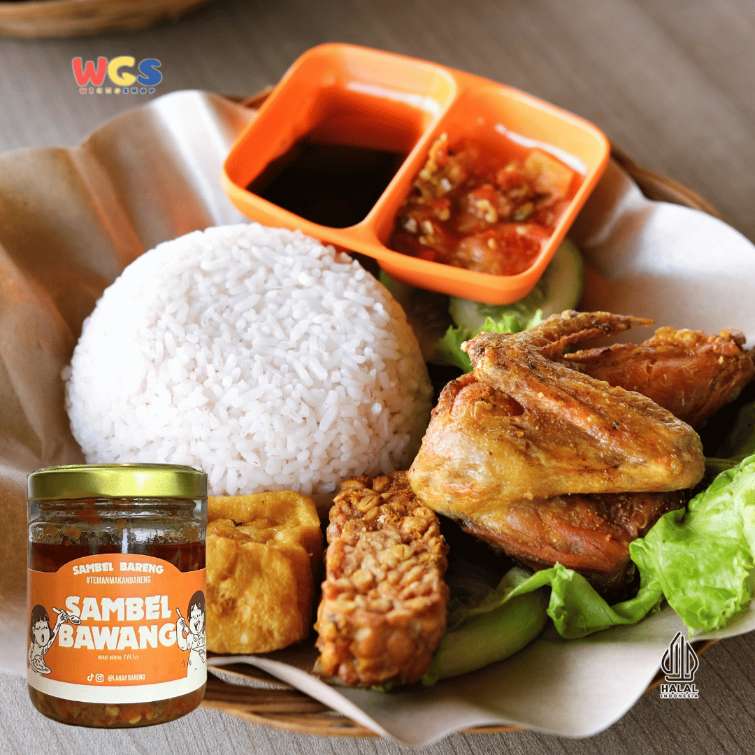 BARENG Sambel Bawang 110gr – Sambal Bawang Pedas Gurih, Praktis Siap Santap, Teman Makan Bareng
