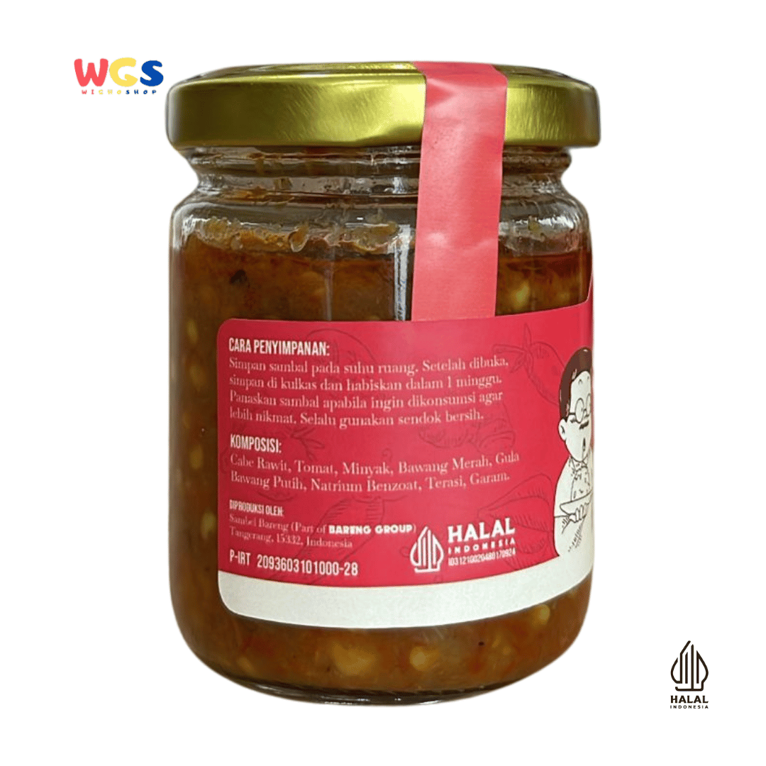 BARENG Sambel Terasi 110gr – Sambal Terasi Autentik, Pedas Nendang, Teman Makan Bareng