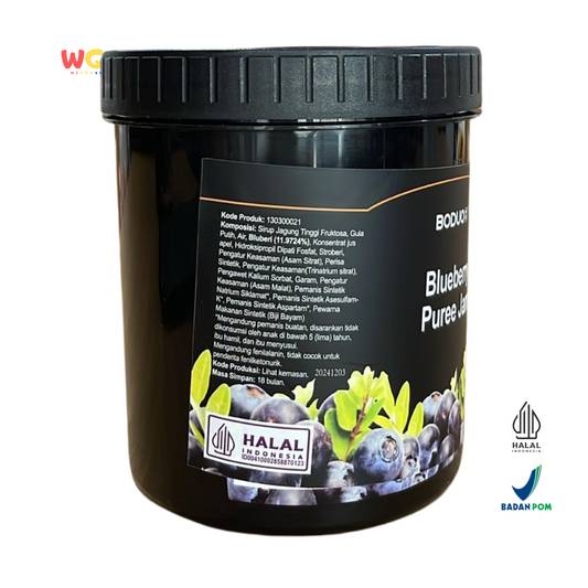BODUO Blueberry Puree Jam 1.3kg – Premium Blueberry Jam with a Smooth Texture