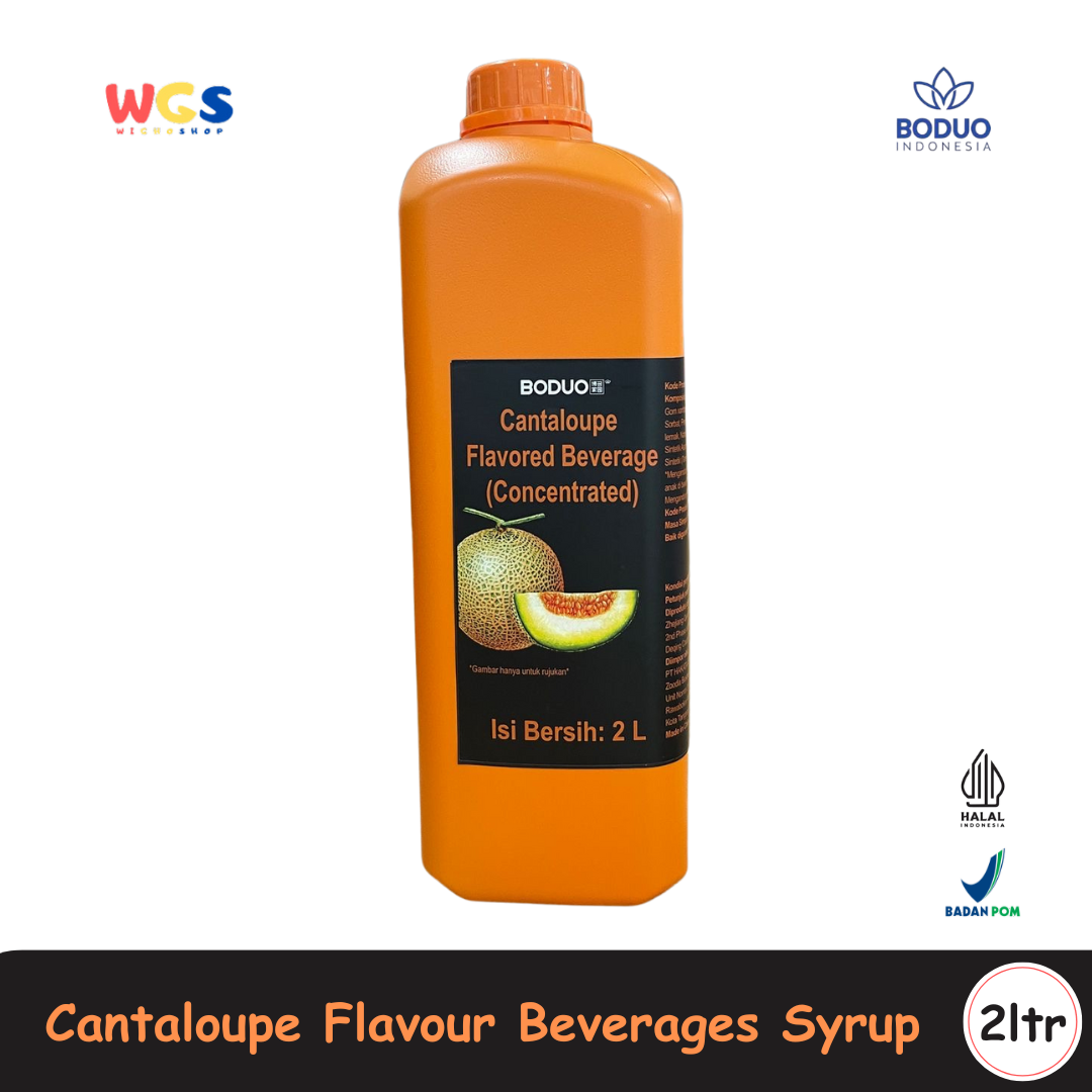 BODUO Cantaloupe Flavored Syrup 2L – Authentic Melon Flavor for a Trendy Drink!