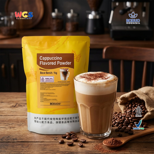 BODUO Cappuccino Flavored Powder 1kg – Halal and BPOM