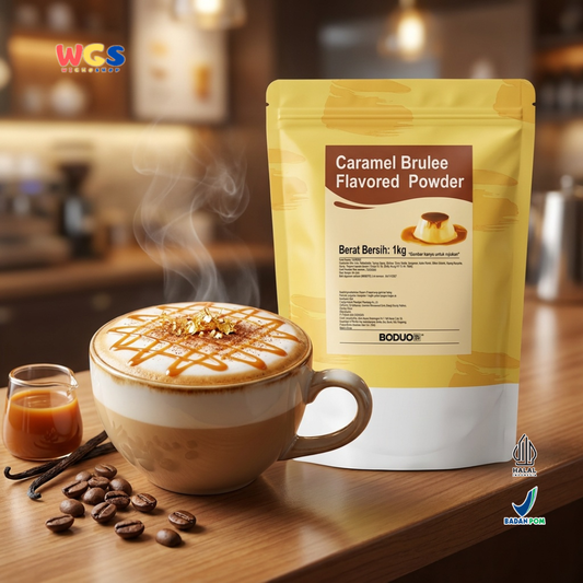 BODUO Caramel Brulee Flavored Powder 1kg – Delicious Crème Brûlée Flavored Powder
